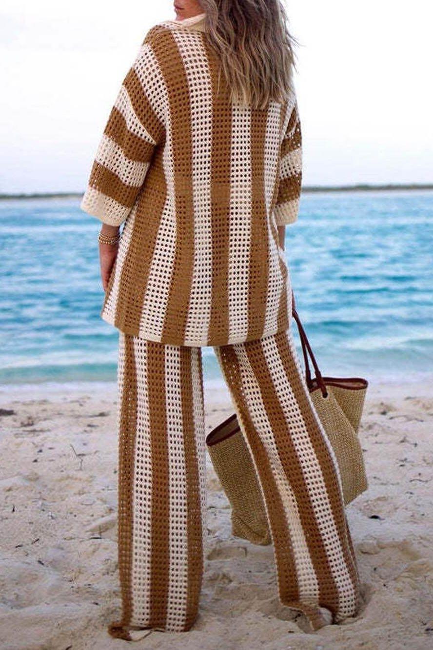 Amelia | Striped Set Elegant & Comfortable