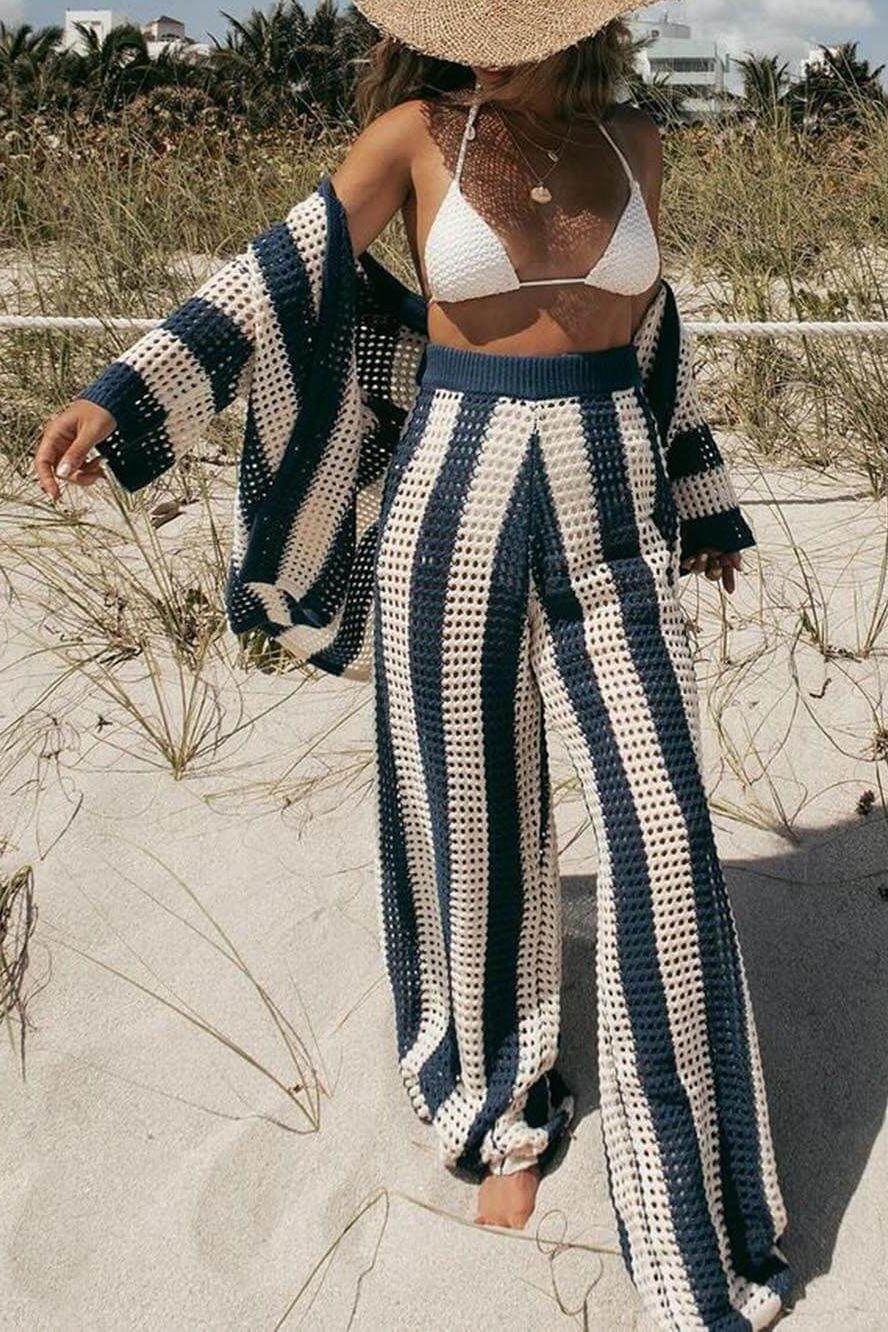 Amelia | Striped Set Elegant & Comfortable