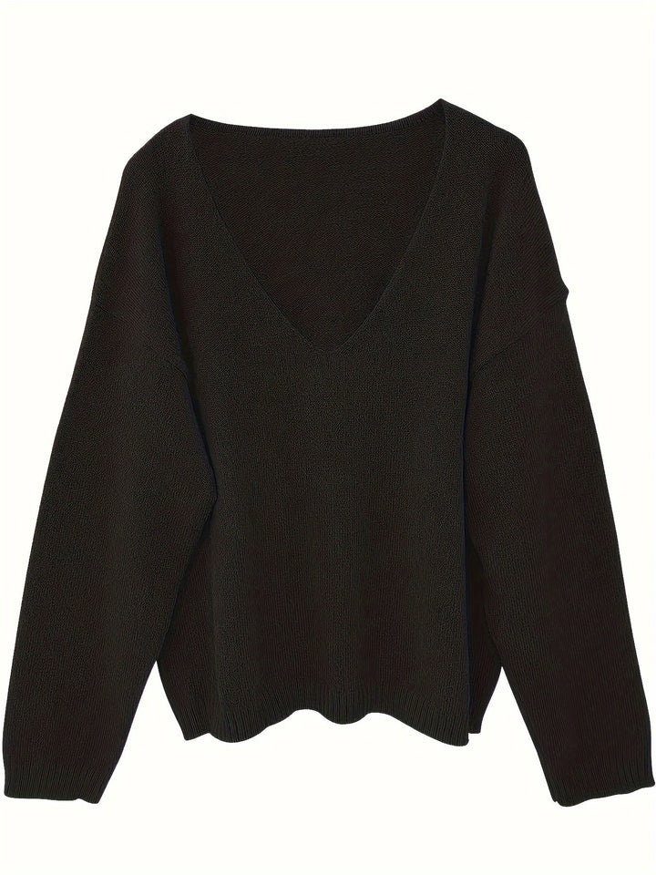 LIANNE – PLUSH V-NECK SWEATER