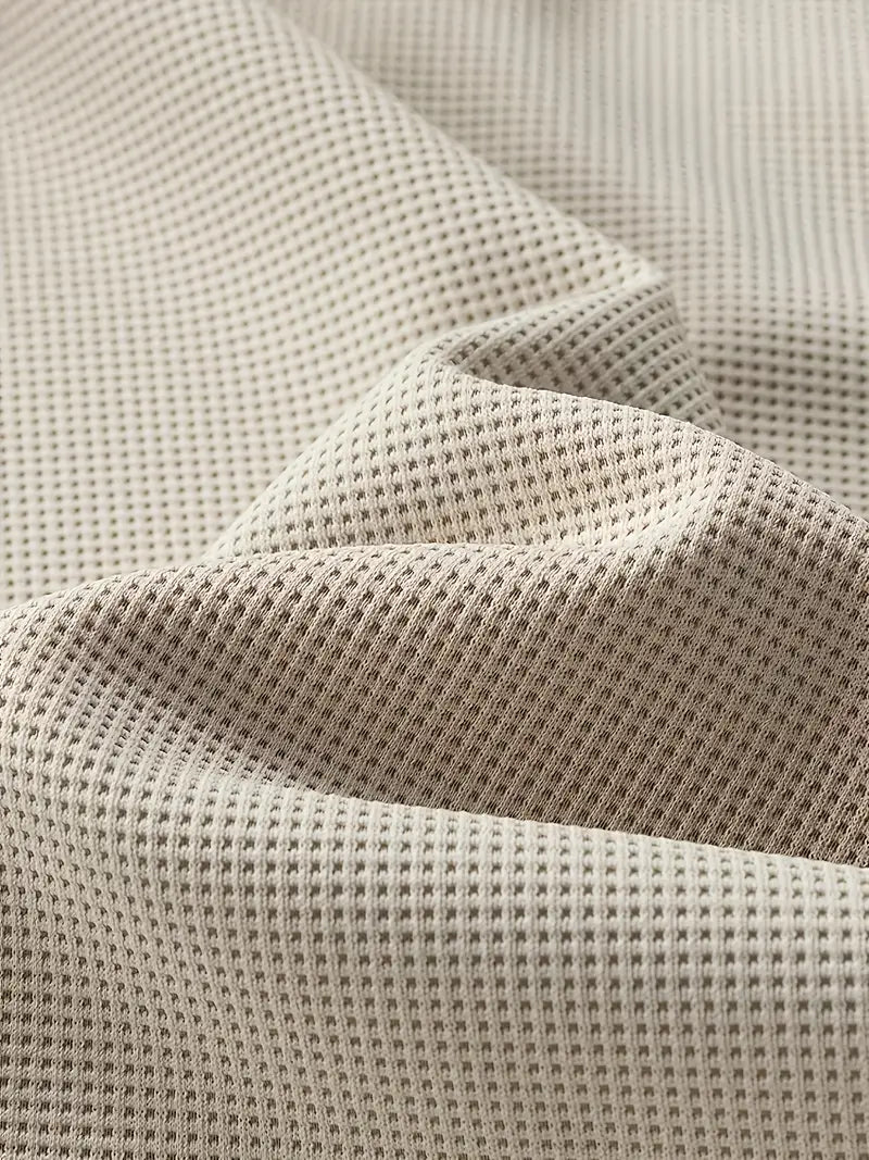 JAMES – TEXTURED V-NECK LAYERED SWEATSHIRT