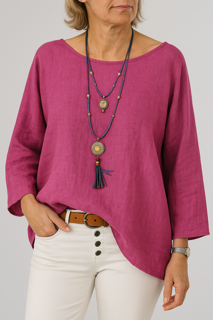 JANE – RELAXED BOAT NECK TUNIC