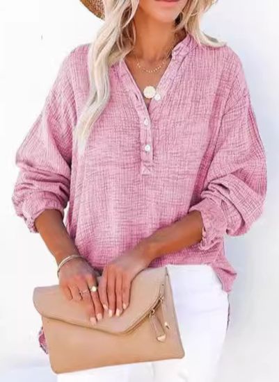 ODETTE – RELAXED ELEGANCE BUTTON BLOUSE