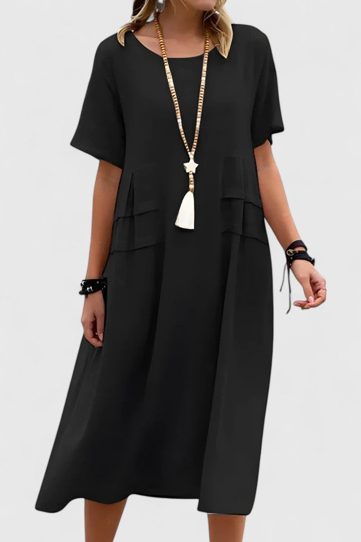 ELIZABETH – RELAXED ELEGANCE MIDI DRESS